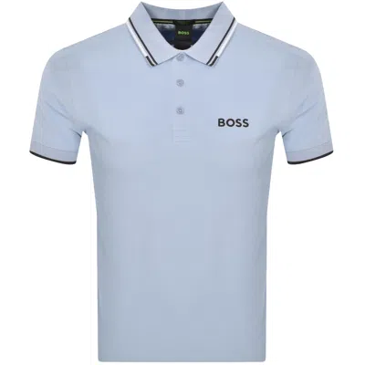 Shop Boss Athleisure Boss Paddy Pro Polo T Shirt Blue