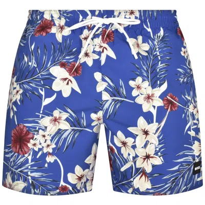 Shop Boss Business Boss Bodywear Piranha Swim Shorts Blue