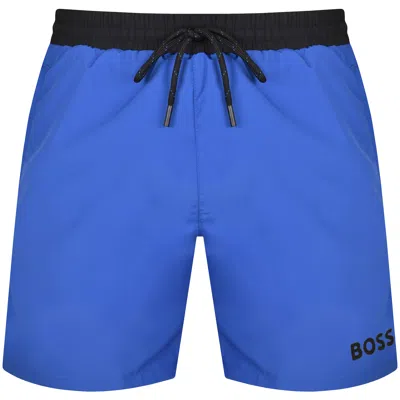 Shop Boss Business Boss Bodywear Starfish Swim Shorts Blue