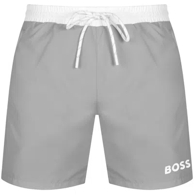 Shop Boss Business Boss Starfish Swim Shorts Grey