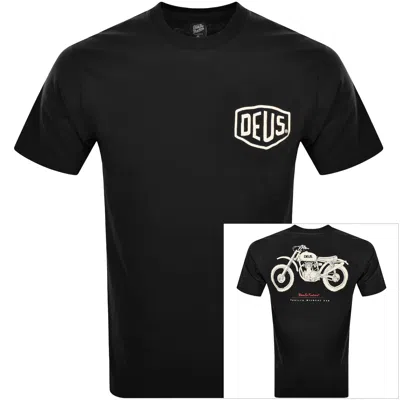 Shop Deus Ex Machina Classic Parilla T Shirt Black