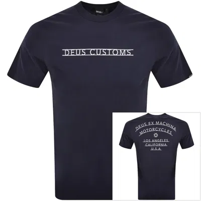 Shop Deus Ex Machina Madison T Shirt Navy