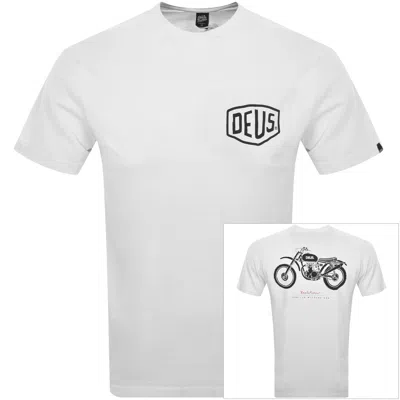 Shop Deus Ex Machina Classic Parilla T Shirt White