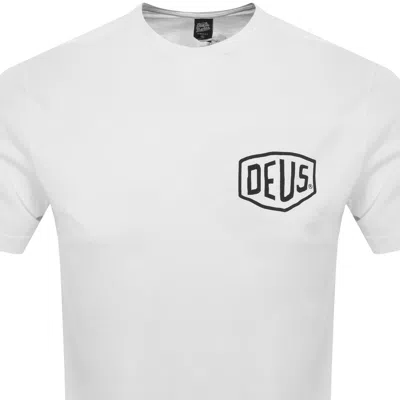 Shop Deus Ex Machina Classic Parilla T Shirt White