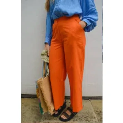 Shop Compañía Fantástica Orange Straight Suit Pants