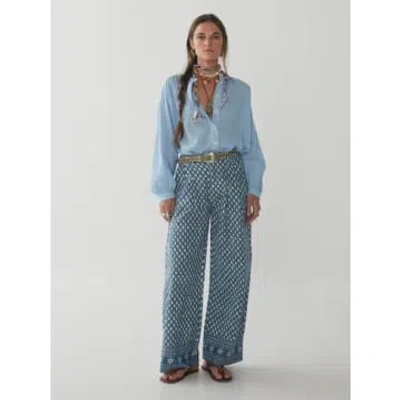 Shop Maison Hotel Indira Trousers In Blue