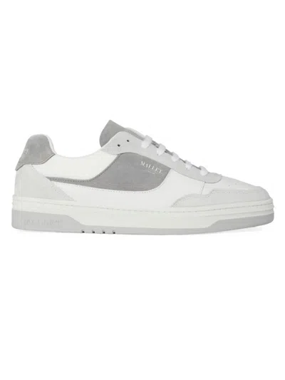 Shop Mallet Men's Bennet Leather Sneakers In Grey