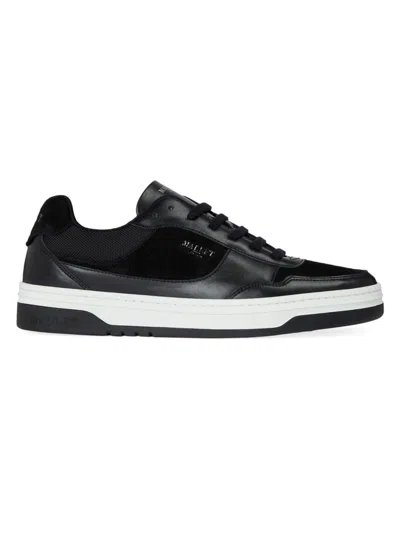 Shop Mallet Men's Bennet Leather Sneakers In Black
