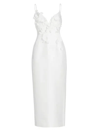 Shop Acler Women's Isla Column Midi-dress In Ivory