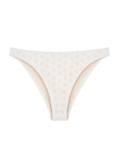 Shop Peony Women's Broderie Bikini Bottom In Fleur