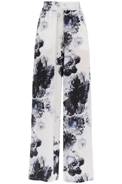 Shop Alexander Mcqueen Orchid Pajama Pants In Mixed Colours
