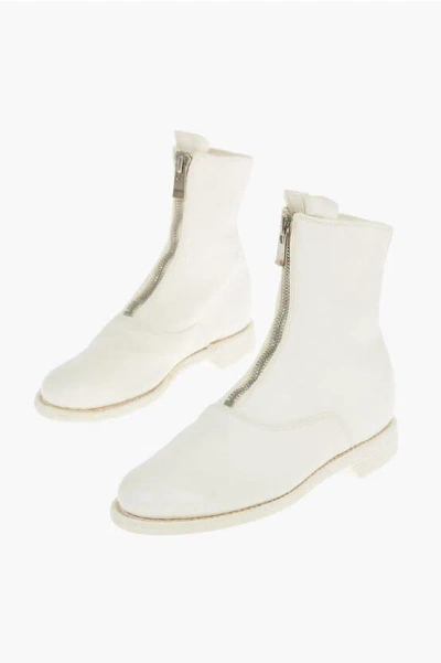 Shop Guidi Front Zipped Horse Leather Booties