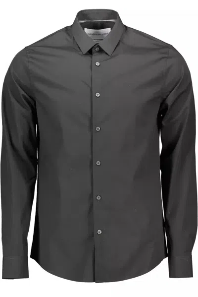 Shop Calvin Klein Black Cotton Shirt