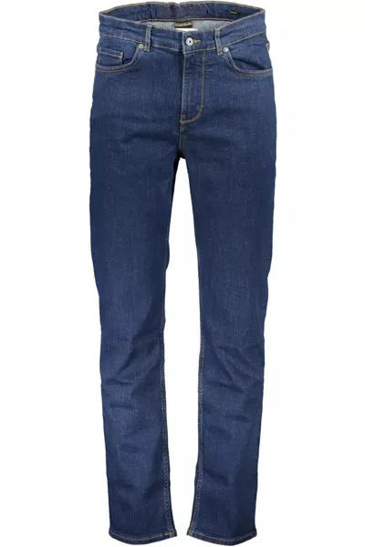 Shop Napapijri Blue Cotton Jeans & Pant