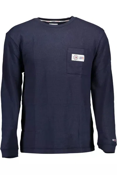 Shop Tommy Hilfiger Blue Cotton Shirt
