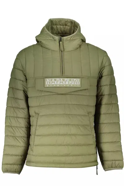 Shop Napapijri Green Polyamide Jacket