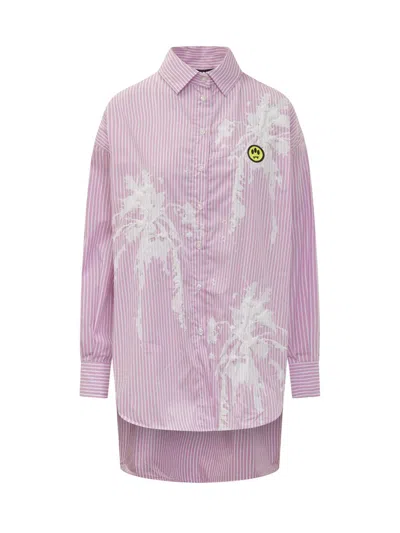 Shop Barrow 3d Palm Shirt In Pink