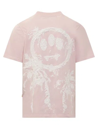 Shop Barrow 3d Palm T-shirt In Pink