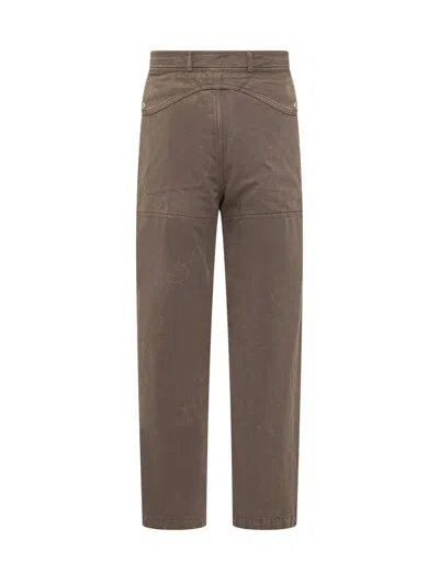 Shop Bluemarble Zipped Dart Pants In Brown