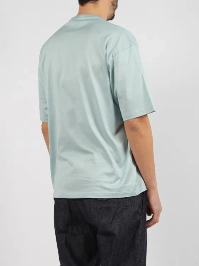 Shop Low Brand Swallow Embroidery Jersey T-shirt In Blue