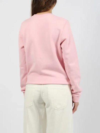 Shop Maison Kitsuné Fox Head Patch Regular Sweatshirt In Pink