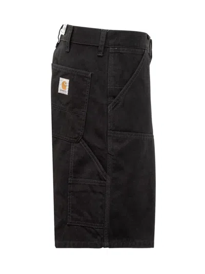 Shop Carhartt Wip Double Knee Short In Black