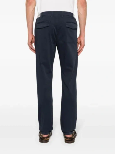 Shop Eleventy Navy Blue Tapered Chino Pants