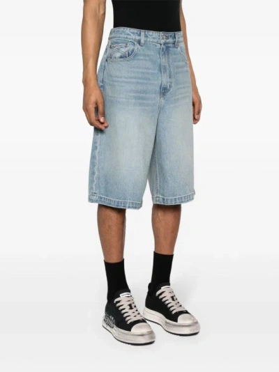 Shop Rhude Blue Denim Shorts