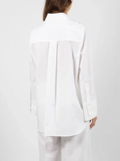 Shop P.a.r.o.s.h Canyox Lace Embroidery Shirt In White