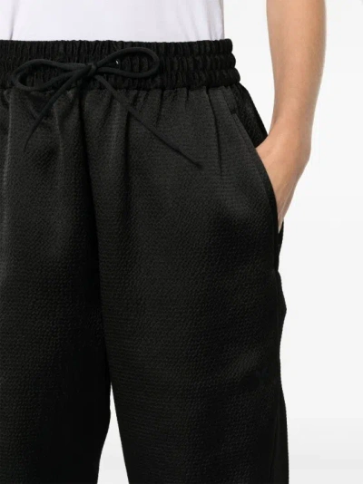 Shop Y-3 Black Logo-print Pants