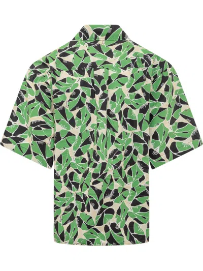 Shop Dsquared2 Drop Shoulder Shirt In Green