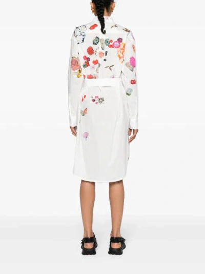 Shop Marni White  Floral-print Midi Dress