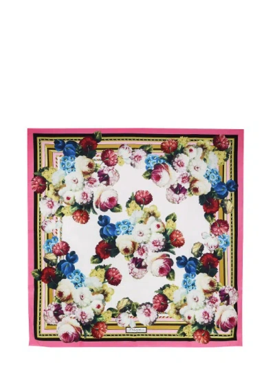 Shop Dolce & Gabbana Silk Foulard In Multicolor
