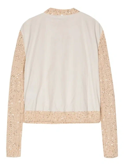 Shop Lorena Antoniazzi Beige Cable-knit Sweater In Brown