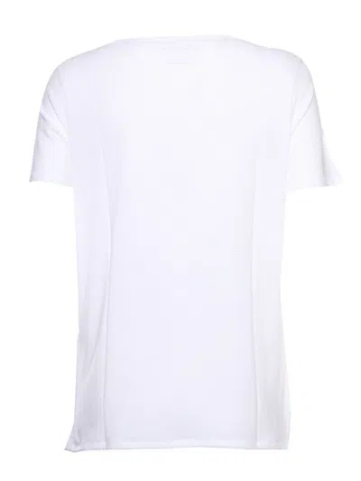 Shop Filatures Du Lion T-shirt M/c In White
