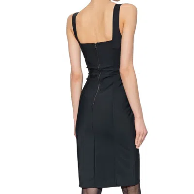 Shop Dolce & Gabbana Slim Dress In Black