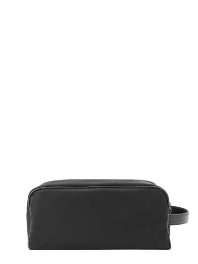 Shop Dolce & Gabbana Nylon Necessarie With Frontal Logo In Black