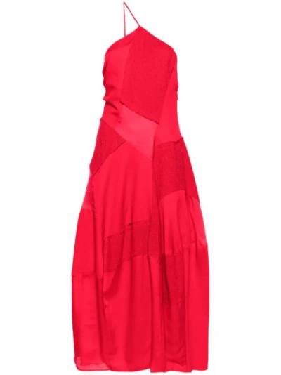 Shop Cult Gaia Red Patchwork Cienna Midi Dress