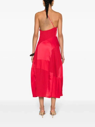 Shop Cult Gaia Red Patchwork Cienna Midi Dress
