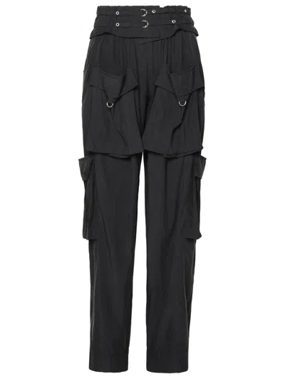 Shop Isabel Marant 'hadja' Lyocell Blend Trousers In Black