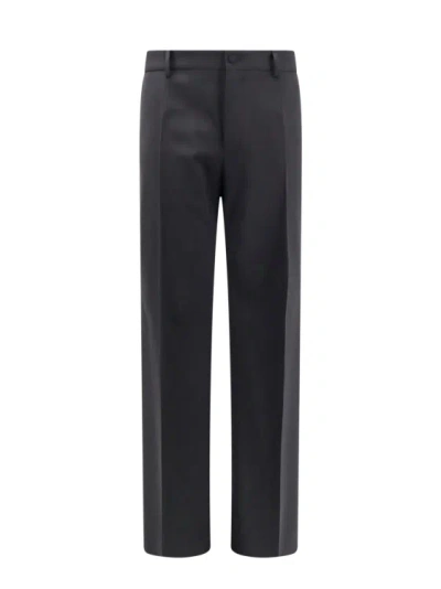 Shop Dolce & Gabbana Stretch Virgin Wool Trouser In Black