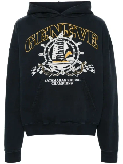Shop Rhude Sweatshirt Geneve Black