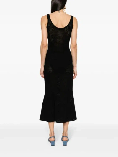Shop Self-portrait Black Midi Dress