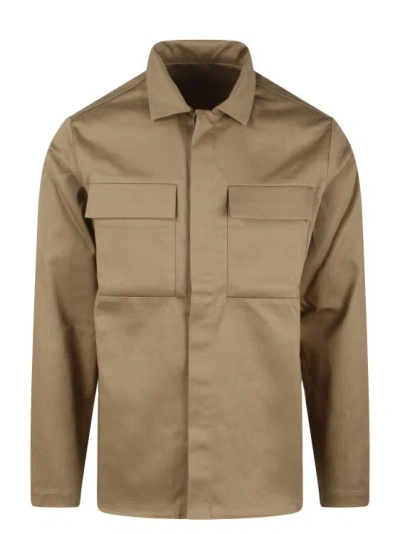 Shop Nine In The Morning Frud Raw Shirt In Brown
