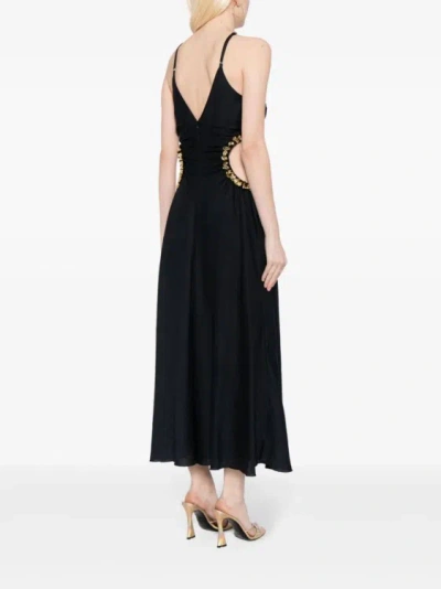 Shop Cult Gaia Silvia Cut-out Black Midi Dress