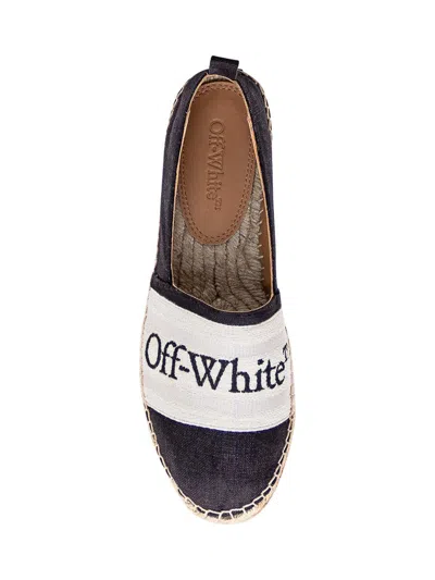 Shop Off-white Espadrilles With Bookish Logo In Black