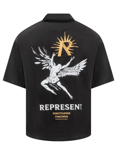 Shop Represent Icarus Ss Shirt In Black