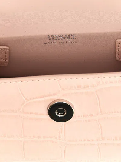 Shop Versace 'medusa 95 Mini' Handbag In Pink