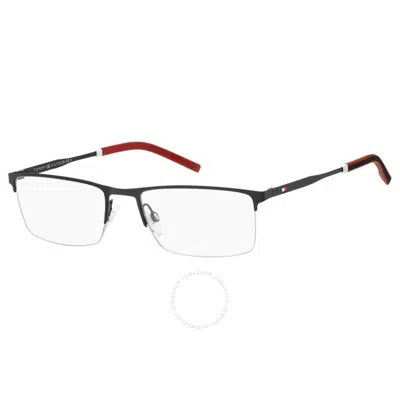 Shop Tommy Hilfiger Demo Rectangular Men's Eyeglasses Th 1830 0003 56 In Black