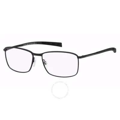 Shop Tommy Hilfiger Demo Pilot Men's Eyeglasses Th 1954 0003 56 In Black